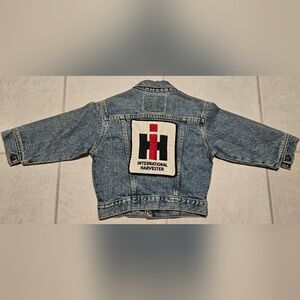 Vintage Levi's Kids Blue Denim Jacket with International Harvestor Patch